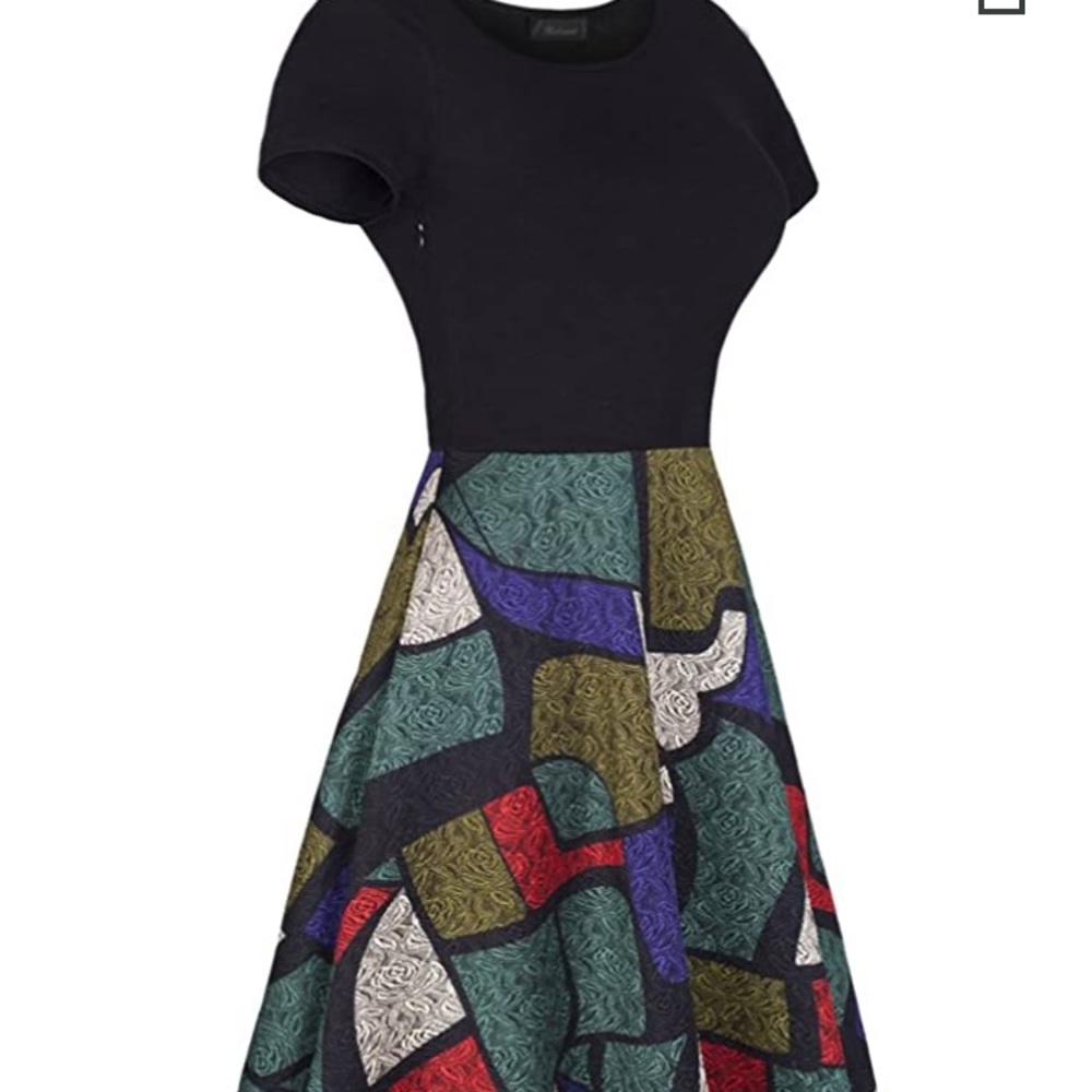 NEW CLASSY PATCH DRESS🎉 XL DRESS - Picture 3 of 4